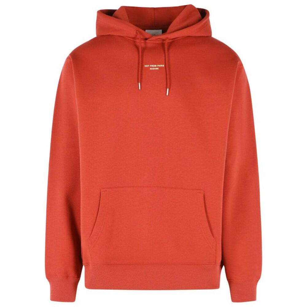 Drole De Monsieur Red Brick Cotton Sweatshirt Men